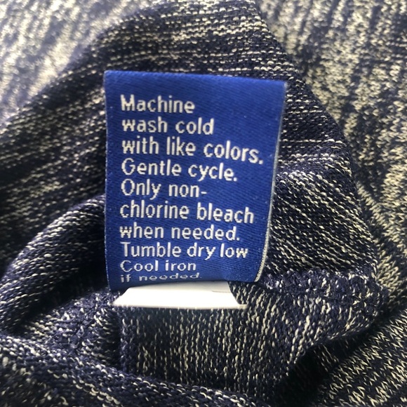 Apt. 9 Blue Heather Cold Shoulder Ruffled Lightweight Sweater NWT Extra Large - Picture 5 of 8